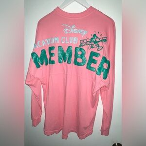 Disney Vacation Club Member Lightweight Spirit Jersey Unisex Longsleeve Shirt L